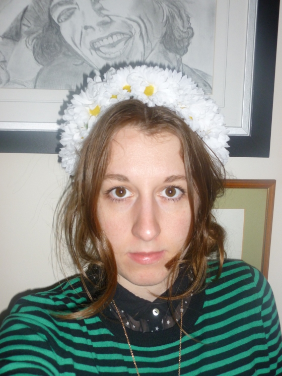 Daisy Hair Band (Sorry about the self portrait didn't know how to display so it would be clear)